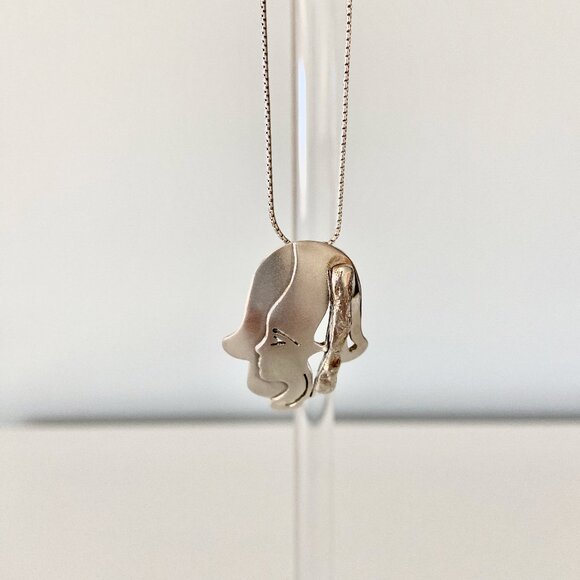 Silver Hamsa Necklace - Picture 2 of 4